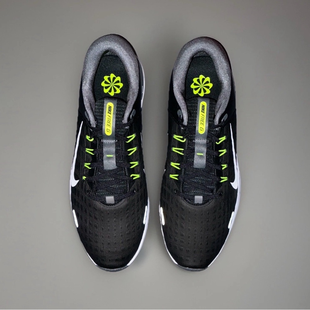 NEW Nike Men’s Free Golf NN Shoe Black/Iron Grey/Volt/White FQ7875-001 - Picture 2 of 5